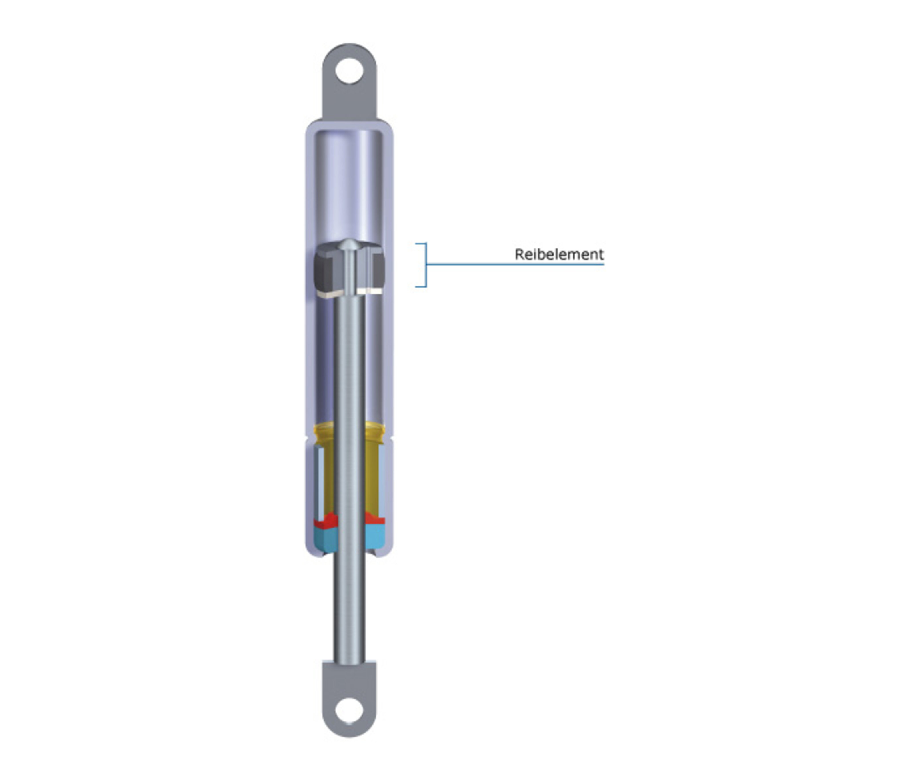 Stabilus Gasfeder LIFT-O-MAT Gasdruckfeder mit 700 N / 70 kg Ausschubkraft  Dämpfer z.B. für Möbel Türen Klappenbeschläge Wohnmobil Art.Nr. 084115 :  : Auto & Motorrad